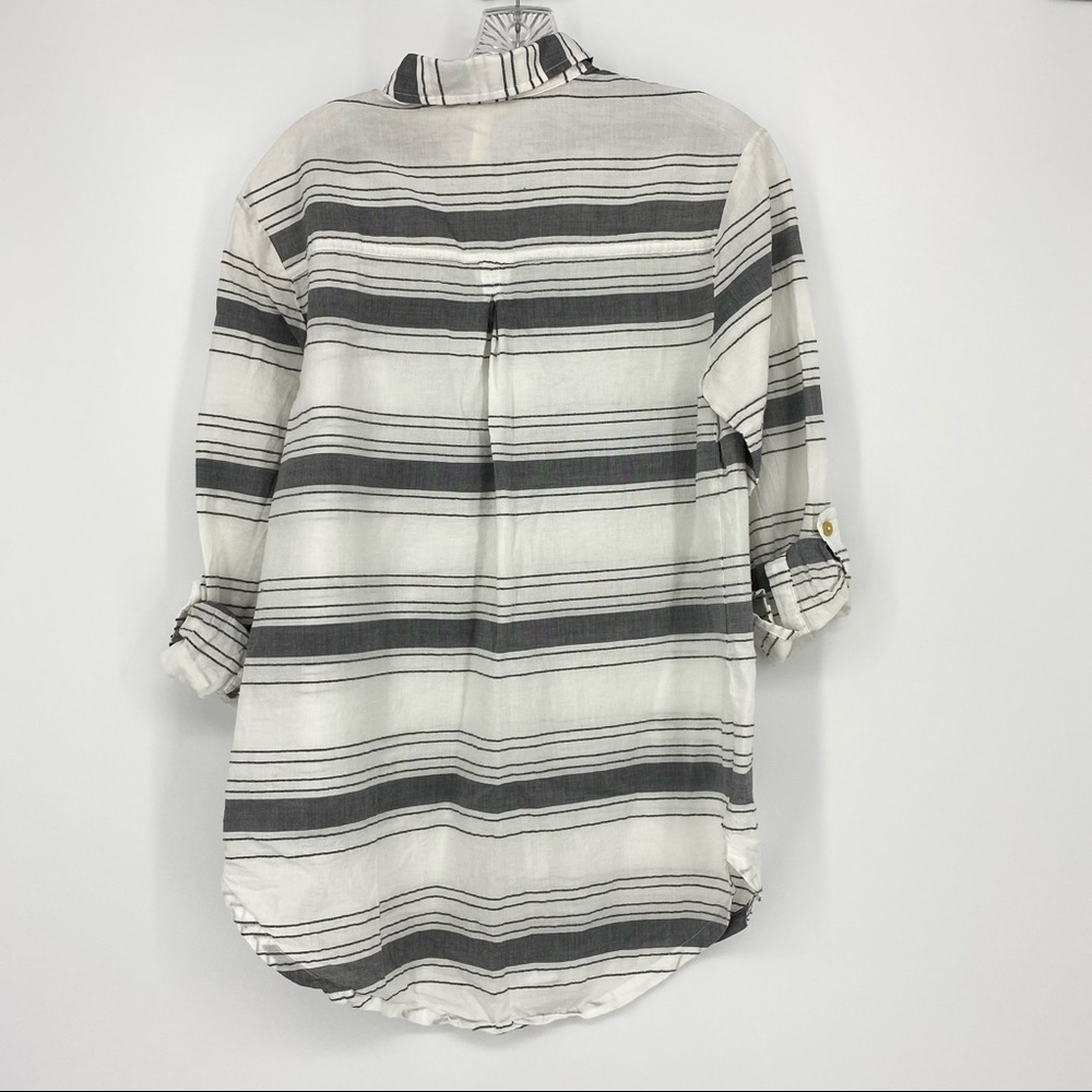 Matilda Jane Style26677T Button Down Shirt Roll Tab Sleeve Size S - Picture 3 of 5
